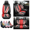 thumbnail image 6 of Red Rain Universal Leather Black and Red Car Seat Covers for Cars Fit 5 Seats (U-Black+Red+Beige), 6 of 7