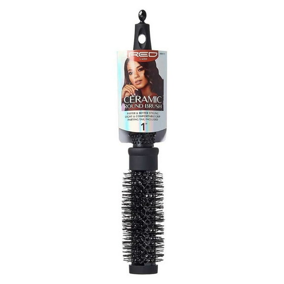 Red by Kiss Heat-Resistant Ceramic Round Brush - 2"