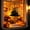 C, variant on Halloween Pendant Lights Set of 3 - Battery Operated LED Hanging Decorations for Window, Porch, Party, Indoor Outdoor Spooky Ambience