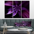 thumbnail image 3 of Designart 'Fractal Flower Purple ' Floral Art Canvas Print, 3 of 3