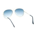 thumbnail image 4 of Iconic Classy Mens Tear Drop Shape Metal Wire Rim Pilots Sunglasses Gold - Gradient Blue, 4 of 4