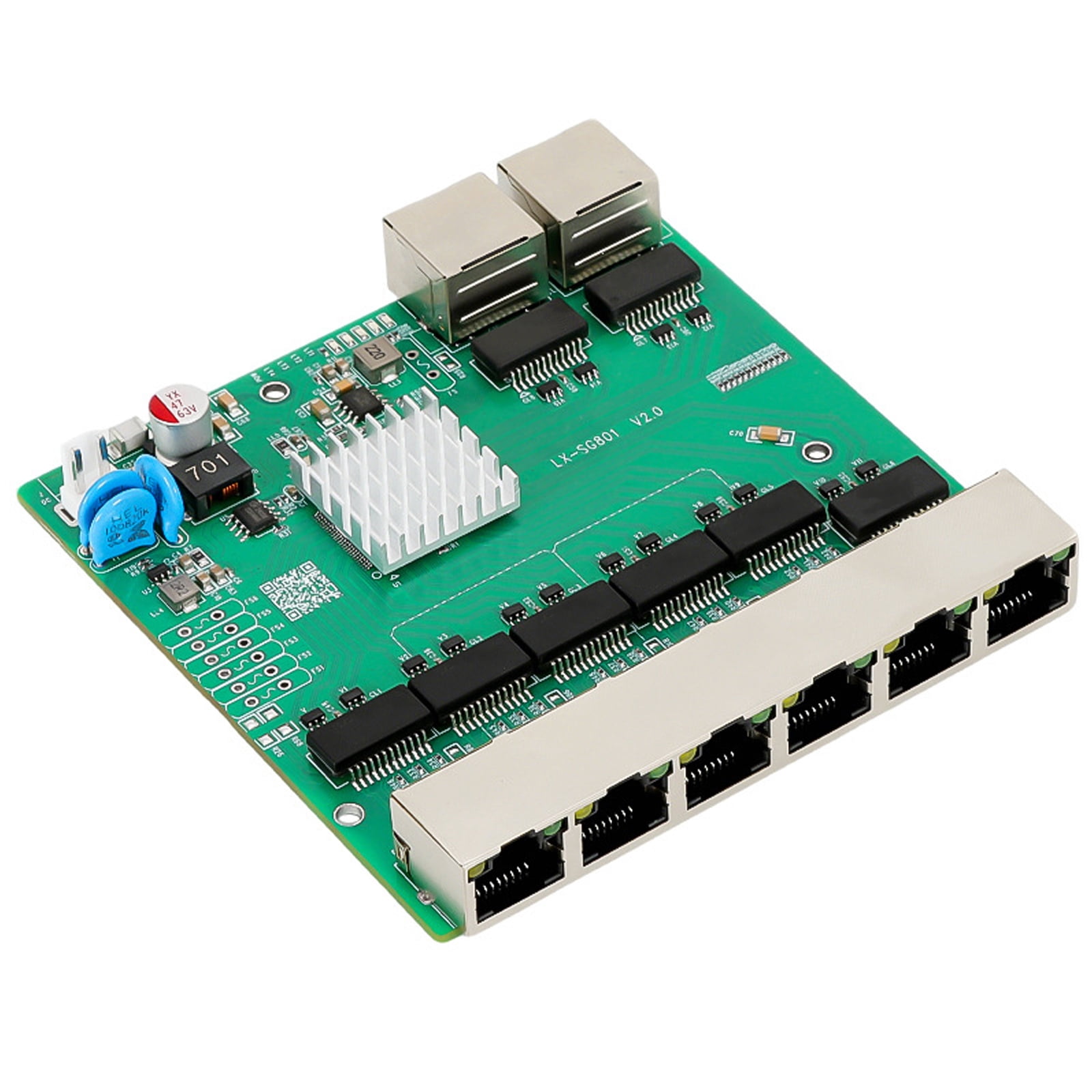 1000M RJ45 8 Port Gigabit Ethernet Networking Switches Supports 10/100/1000Mbps And 48V POEs Power