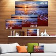 thumbnail image 3 of Colorful Sunset with Bright Waters - Seashore Canvas Art Print, 3 of 4
