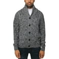 thumbnail image 4 of X RAY JEANS Mens Shawl Collar Cable Knit Cardigan, Charcoal Grey, S, 4 of 6