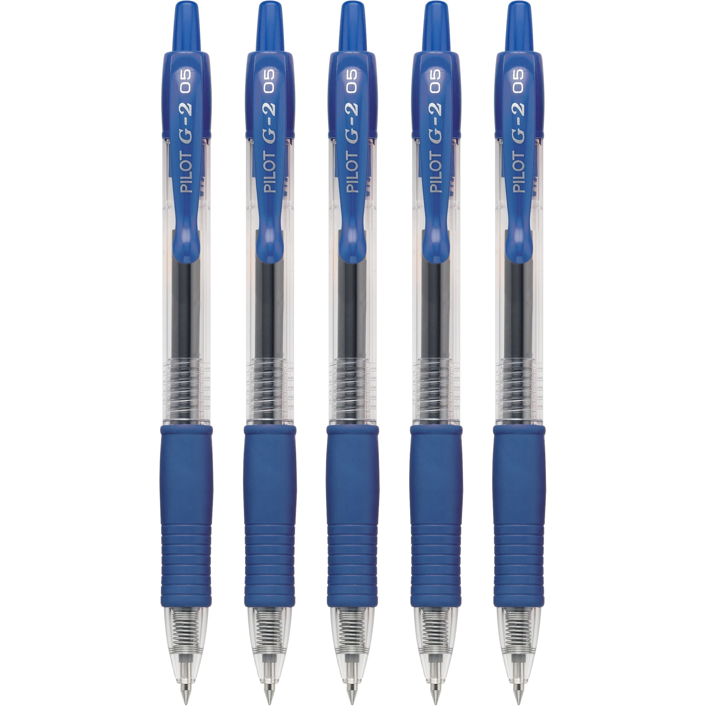 Pilot G2 Premium Retractable Gel Ink Pens, Extra Fine Point, 0.5 mm, Blue Ink, 5 Pack