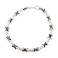 thumbnail image 2 of HZMAN Men's Punk Gothic Bike Alloy Barbed Wire Necklace 20 Inch (silver-3), 2 of 5