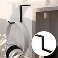thumbnail image 3 of Soporte de auriculares de escritorio acrílico Perfecl Universal para juegos negro, 3 of 8