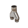 thumbnail image 3 of FGJQEFG T409 Stainless Steel Exhaust Stamped Y Pipe 2.75'' Inch ID Single to 2.5'' Inch ID Dual Exhaust Adapter Connector, 3 of 6