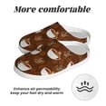 thumbnail image 6 of Daiia Cute Sloths Bear Relaxing In Coffee Cup Print Women’s Fuzzy Slippers Memory Foam Lightweight House Shoes Cozy Loafer Flannel House Shoes-35/36, 6 of 7