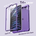 thumbnail image 5 of JETech Kids Case for iPad Pro 11 Inch All Models, iPad Air 5/4 (10.9-Inch) with Built-in Screen Protector, Shockproof Full-Body Handle Stand Tablet Protective Cover (Deep Purple), 5 of 6