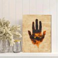 thumbnail image 2 of Qisvanset 12x16 Inch 2D Flat Framed Canvas Art, Thumbprint Bible Verse Identity Scripture Jesus Faith Wall Art Baptism Decor Gift, 2 of 5