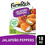Farm Rich Breaded Jalapeno Peppers Stuffed with 100% Real Cream Cheese, 18 oz