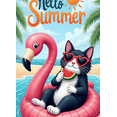 thumbnail image 3 of Summer Theme Banner Hello Summer Cat Design Inflatable Flamingo Illustration for Beach Party Outdoor Decoration Vacation Fun, 3 of 7