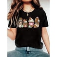 thumbnail image 1 of Women's Casual Summer T-Shirt with Chocolate Milk Tea Print - Soft Polyester, Crew Neck, Short Sleeve, Machine Washable Tee For Adult, Men, Women, Teen, Teenager, Adolescent, Youth, 1 of 6