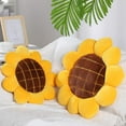 thumbnail image 3 of Sunflower Cushion Mat Home Decor Reversible Floor Pillow Seating Cushion Girls Boys Mother Gift Soft Velvet Stuffed Throw Pillows for Bed Couch Chair Car Office 15'', 3 of 7