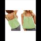 thumbnail image 3 of Camiseta Sin Mangas Y2K para Mujer, con Tirantes Finos, Peplum, Sin Mangas, con Lazo en la Parte Delantera y Bajo con Volantes, Ropa de Calle. Verde M, 3 of 8