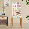 thumbnail image 4 of Yayeee 2 Pack Dining Chair Covers Stretch Parson Chairs Slipcovers Seat Protector, Gummy Bear Pattern, 4 of 6
