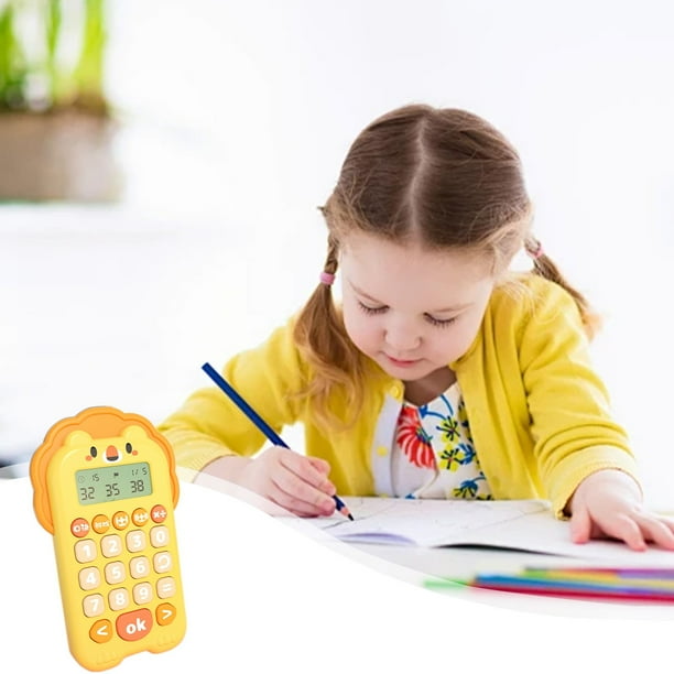 Xihbxyly Despacho de Almacén Caja Abierta Calculadora Inteligente Portátil de Juguete para Niños Que Fomenta Las Habilidades Matemáticas E Interesantes Actividades de Advocates para Niños 3 a 6 Años