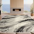 thumbnail image 2 of Design&I 2'x3' Ultra Soft Door Mat, Large Under Fluid Stroke Motif Contrasting Monochrome Abstract None Fluffy Washable Easy Care Indoor rug for Bedside Entryway, 2 of 7