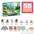 thumbnail image 3 of PicassoTiles PTQ107 Magnetic Tile Ninja Dojo Building Set, 3D STEM Learning Toys for Kids Ages 3+, Two-Sided Interior & Exterior Designs, 4 Ninja Characters, Educational Construction Blocks, 3 of 9