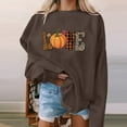 thumbnail image 2 of Admvng Sweatshirt for Women Graphic Halloween Sweatshirt Love Graphic Sweatshirts Cute Halloween Shirts Fall Crewneck Sweatshirts S-2XL, 2 of 5
