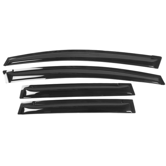 Ikon Motorsports Compatible with 09-14 Honda Fit Hatchback Acrylic Window Visors Vent Deflector Rain Guard 4Pc Set Outside Mount 2009 2010 2011 2012 2013 2014