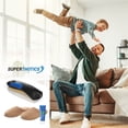 thumbnail image 2 of Premium Superthotics Platinum Orthotic Insoles Bundle, Men's Size 9.5-11, with Slippers and Lotion, 2 of 9