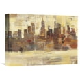 thumbnail image 1 of Global Gallery Albena Hristova 'City Skyline at Dusk Crop' Canvas Wall Art, 1 of 4