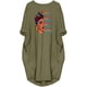 thumbnail image 1 of Vestido túnica de gran tamaño con bolsillo suelto de manga larga mágica hermosa de mujer negra Xemadio WMZL-2059-28, 1 of 4