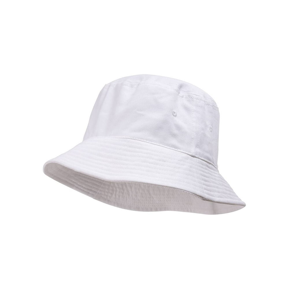 TopHeadwear TopHeadwear Blank Cotton Bucket Hat White Small