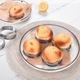 thumbnail image 4 of 12Pack English Muffin Rings 3.15 Inch Crumpet Rings Stainless Steel Double Rolled Tart Rings, Cooking Pastry Ring Molds, 4 of 7