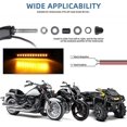 thumbnail image 5 of Espejo retrovisor lateral LED para motocicleta, color negro, con señal de giro de agua corriente para Sportster Softail Dyna Electra Glide y más, 5 of 5