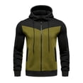 thumbnail image 4 of LEKWK Tracksuit Men Color Block Athletic 2 Piece Sweatsuit Sport Activewear Zip Up Hooded Jacket and Joggers Matching Outfits for Running Workout, 4 of 5