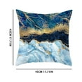BFSAUHA Blue Pattern Printed Pillow Abstract Home Sofa Car Pillow