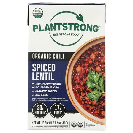 Plantstrong Chili Lentil Spiced 16.9 oz (Pack Of 6)