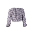 thumbnail image 2 of LoveShackFancy Women's Button Down Popover Top 2/M Lilac Smoke, 2 of 2
