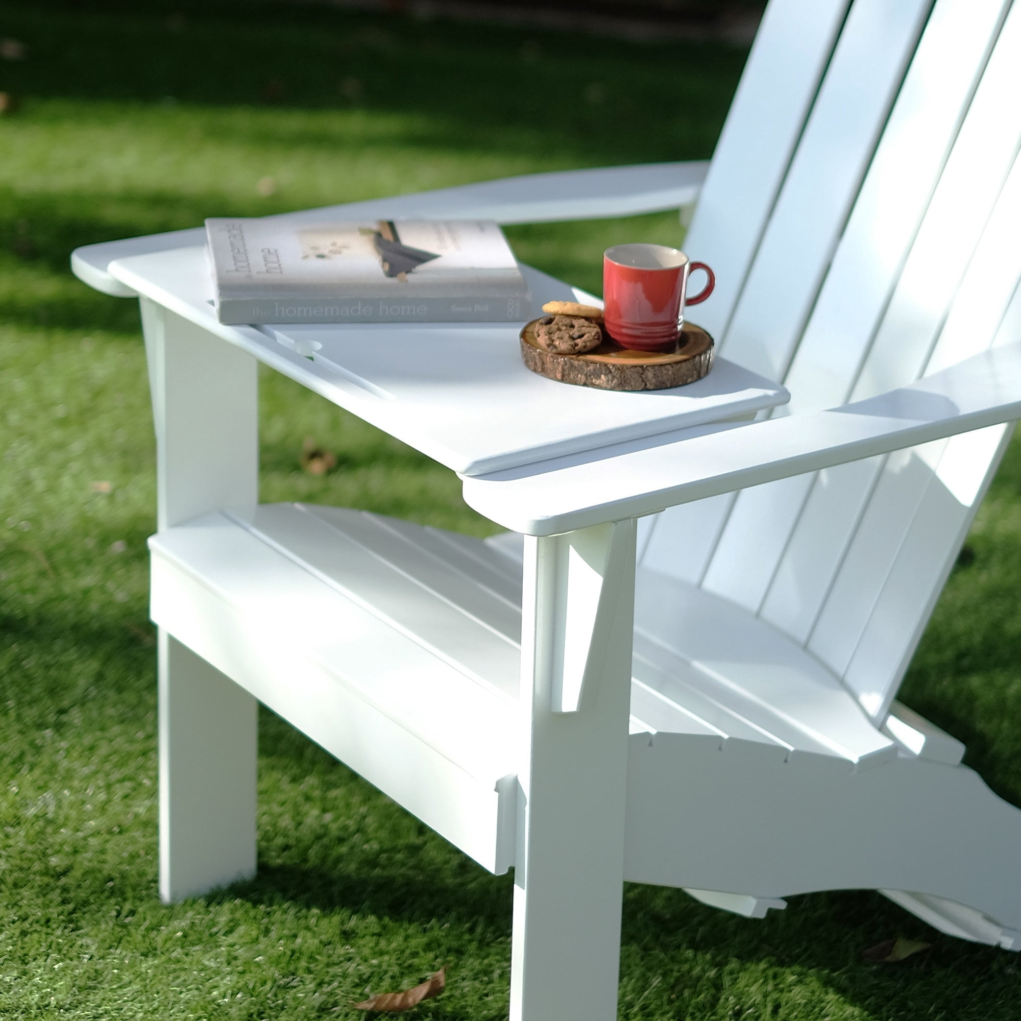 Cambridge Casual  Alston Outdoor Wood Adirondack Chair White