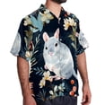 thumbnail image 2 of Tmall Men's Short Sleeve Beach Shirts Button Down Poplin Casual Printed Summer Unisex, 2 of 6