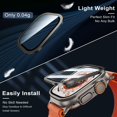 thumbnail image 3 of MSHUN for Apple Watch Ultra 2/Ultra Screen Protector 49mm,9H Tempered Glass + Titanium Alloy Frame, [Keep Original+Bubble Free] [Touch Sensitive] Lightweight Protective Film iwatch 2 Pack,Original, 3 of 6