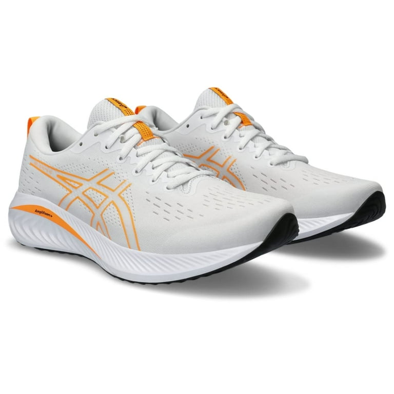 ASICS Men's Gel-Excite 10 Running Shoes, White/Orange Pop, US 11.5