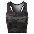 thumbnail image 3 of MixMatchy Women's Cotton Basic Sleeveless Racerback Sports Crop Tank Top, 3 of 4