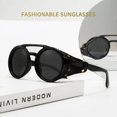 thumbnail image 2 of Gafas de sol polarizadas para hombre, estilo retro, estilo punk, a prueba de viento, protección ocular para bicicleta, 2 of 6