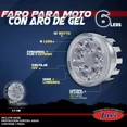 thumbnail image 2 of 1 Pz Faro Redondo 6 Led Aro Rgb Moto Auto Universal 4x4 12v, 2 of 6