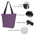thumbnail image 4 of Easygdp Retro Florals Purple Bolso de Hombro para Mujer, Bolso Bandolera y Cartera de Mano Elegante para Uso Diario, 4 of 6