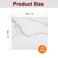 thumbnail image 2 of 10Pcs Peel and Stick Marble Tiles, Waterproof Wall Panel Backsplash, 11.81"x11.81" Peel and Stick Shower Tiles for Bathroom, White with Grey Veins, 2 of 7