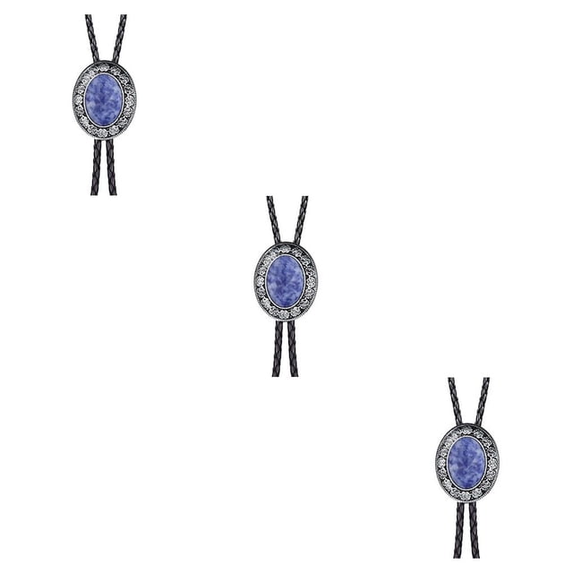 Corbata de Bolo ondulada ovalada Qarigey Luz Turquesa Accesorios Ajustables