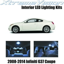 Xtremevision Interior LED for Infiniti G37 Coupe 2008-2014 (9 Pieces) Cool White Interior LED Kit   Installation Tool