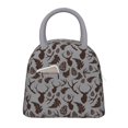 thumbnail image 1 of Fotbe Brown Moose with Pinecones Bolsa de Almuerzo con Estampado, Lonchera Aislada, Contenedor de Comida Reutilizable Tipo Cooler a Prueba de Fugas, 1 of 6