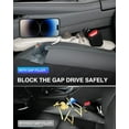 thumbnail image 6 of Leather Car Seat Gap Filler Universal for Car Truck SUV to Block The Gap Between Seat and Console Stop Things from Dropping 2 Packs Beige, 6 of 14