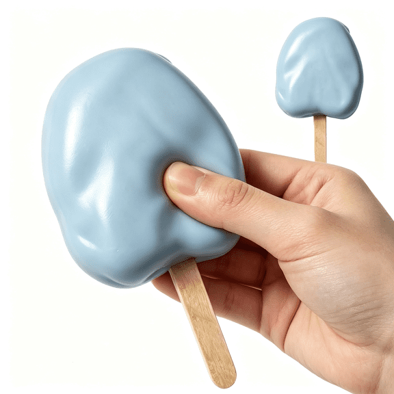 Ice Cream Squishy Toy, Multi‑Color Fake Popsicle Slow‑Rising Squeeze Toy, Fun Stress‑Relief Novelty Toy, Birthday Party Gift for Adults